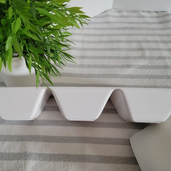 Crate and Barrel Divided Melamine Serving Tray - Picture 7 of 9